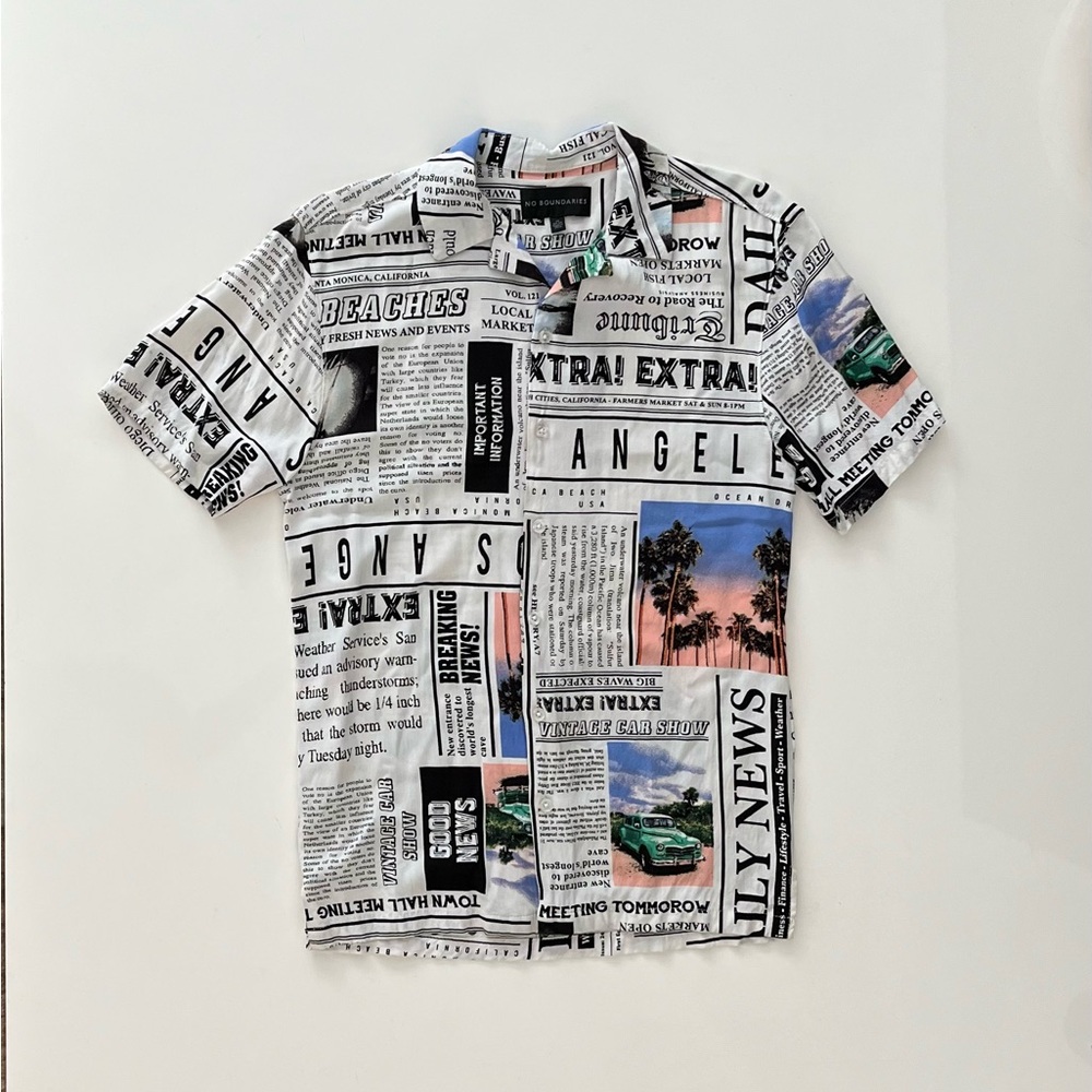 No Boundaries men shirt Size XS